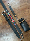 Load image into Gallery viewer, “SEMI PRO” CUSTOM LEATHER RADIO STRAP
