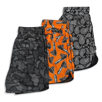Men’s Double-Layer Mesh Training Shorts — 5" Inseam