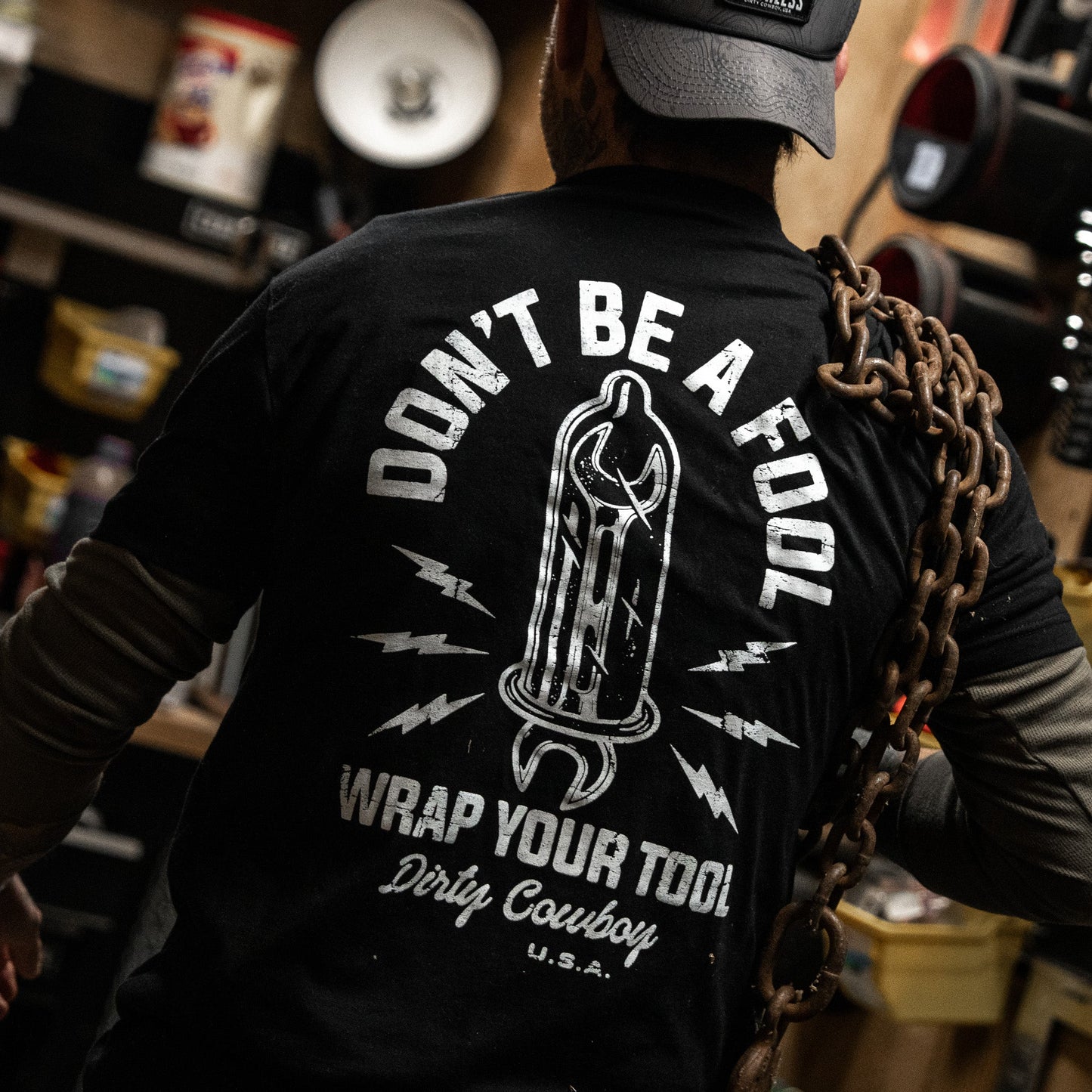 Don't Be a Fool. Wrap Your Tool Men's T-Shirt