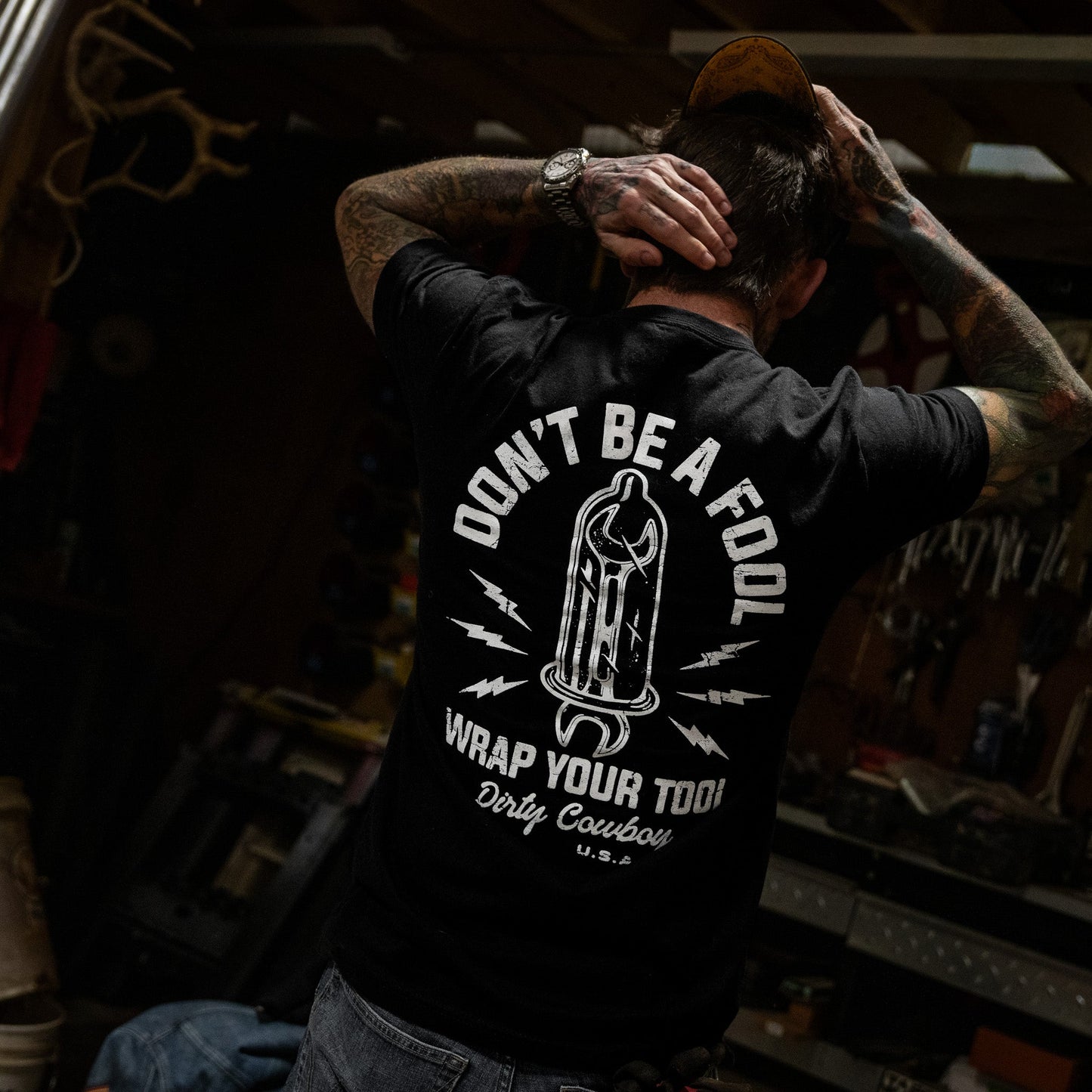 Don't Be a Fool. Wrap Your Tool Men's T-Shirt