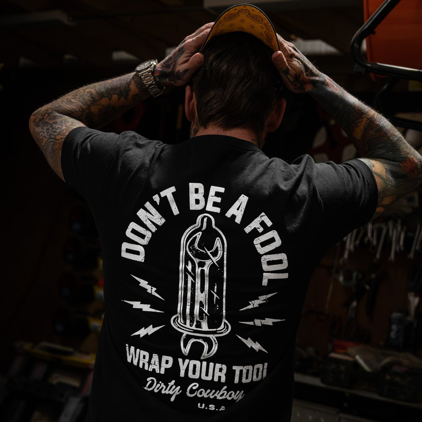 Don't Be a Fool. Wrap Your Tool Men's T-Shirt