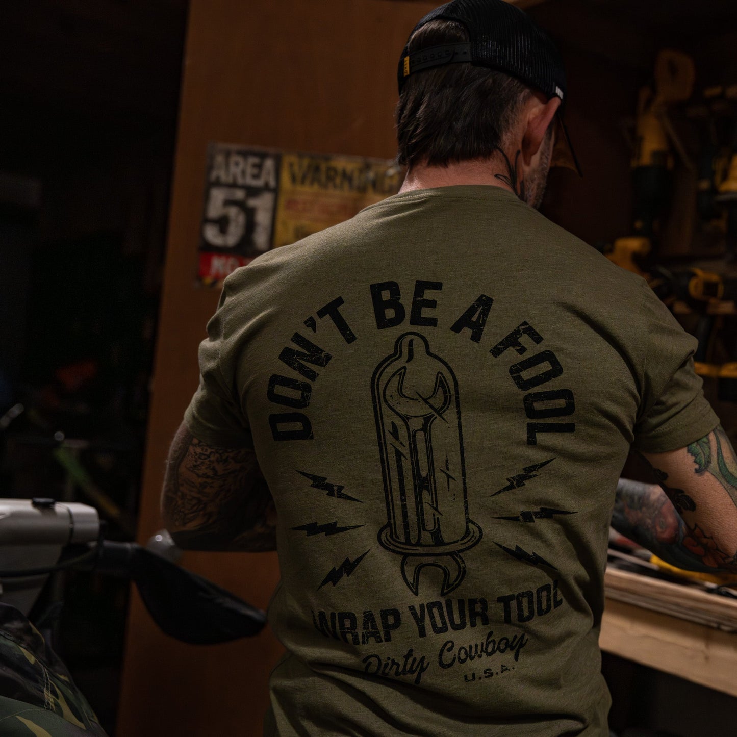 Don't Be a Fool. Wrap Your Tool Men's T-Shirt