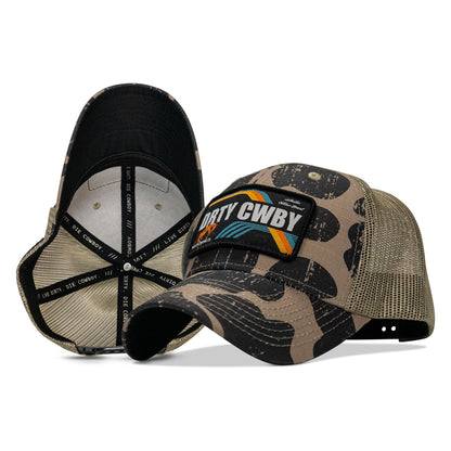 DRTYCWBY Vintage Bronco Patch Original Ripstop Classic Snapback Hat