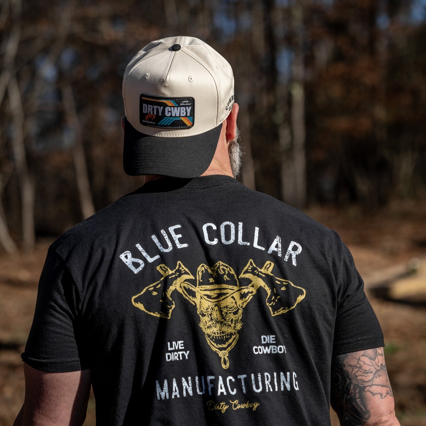Drty Cwby Bronco | Support Blue Collar Patch Snapback