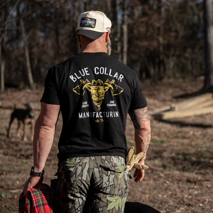 Drty Cwby Bronco | Support Blue Collar Patch Snapback