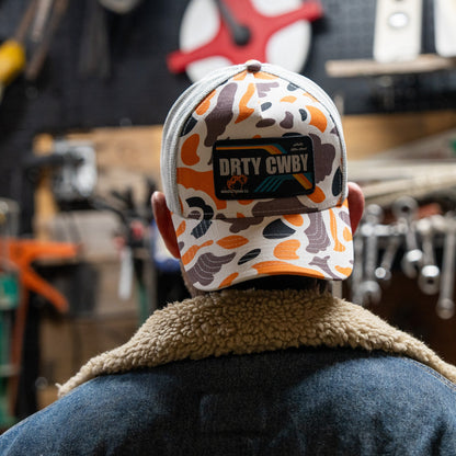 DRTYCWBY Vintage Bronco Five Panel Mesh Snapback Hat