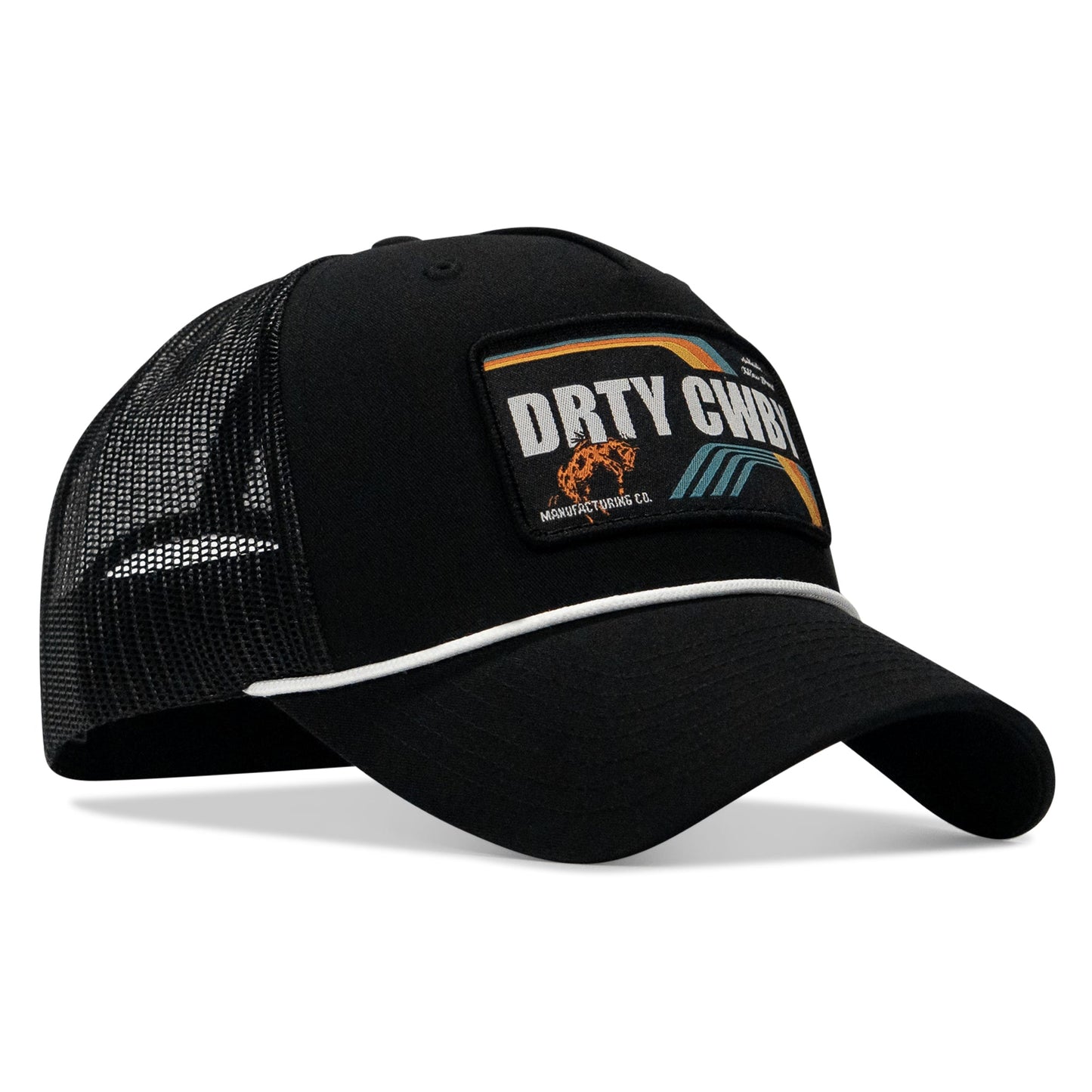 DRTYCWBY Vintage Bronco Patch Rope Snapback Hat