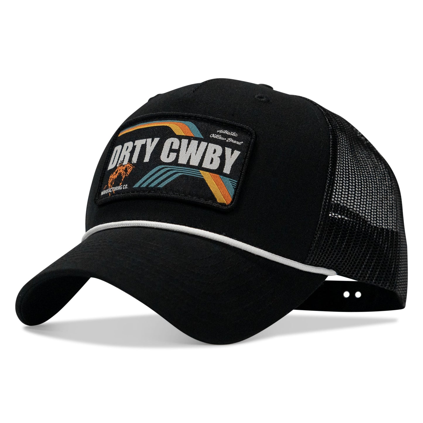 DRTYCWBY Vintage Bronco Patch Rope Snapback Hat