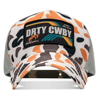 DRTYCWBY Vintage Bronco Five Panel Mesh Snapback Hat