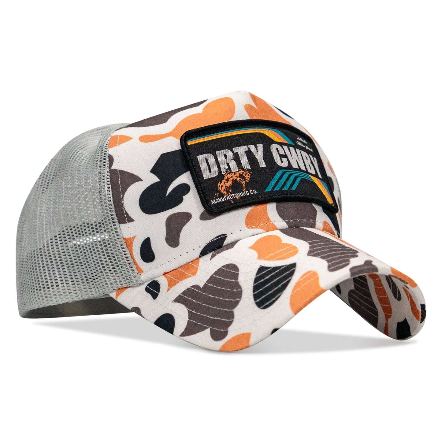 DRTYCWBY Vintage Bronco Five Panel Mesh Snapback Hat