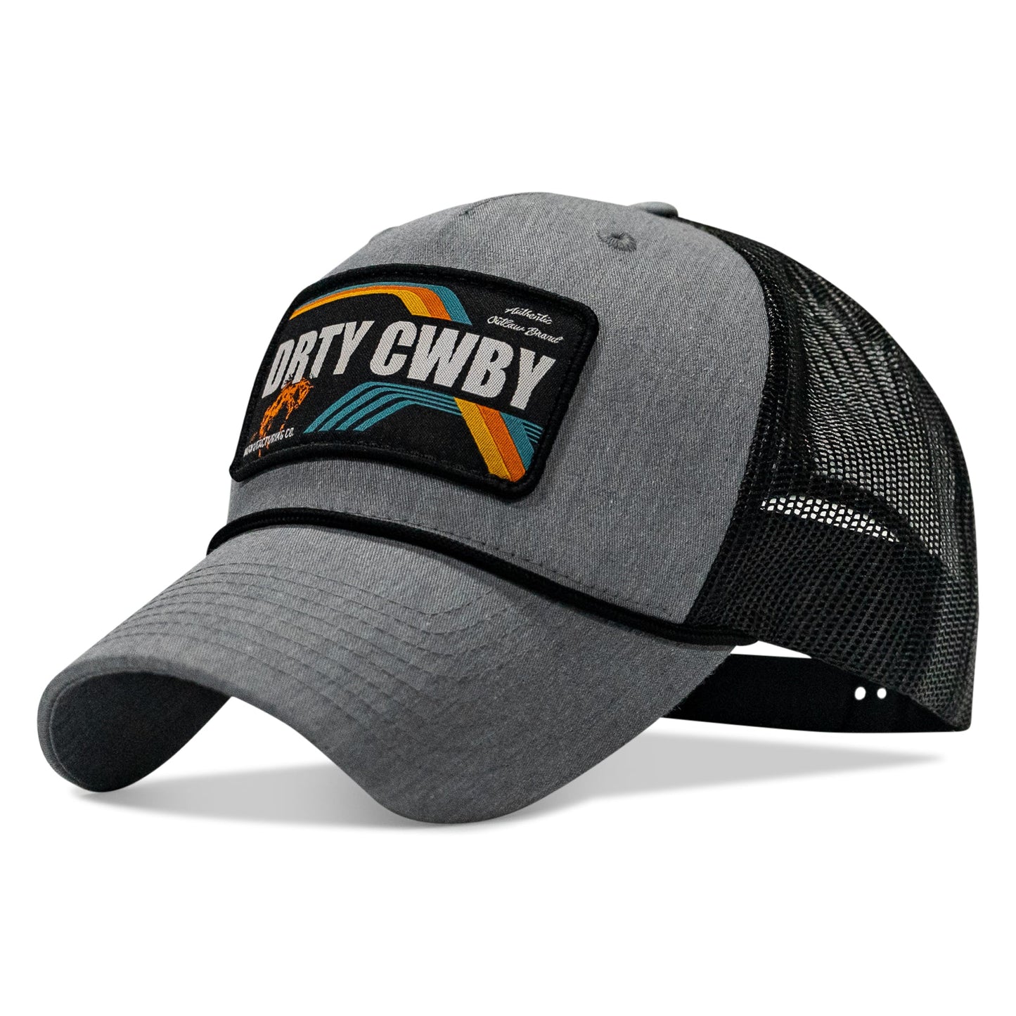 DRTYCWBY Vintage Bronco Patch Rope Snapback Hat