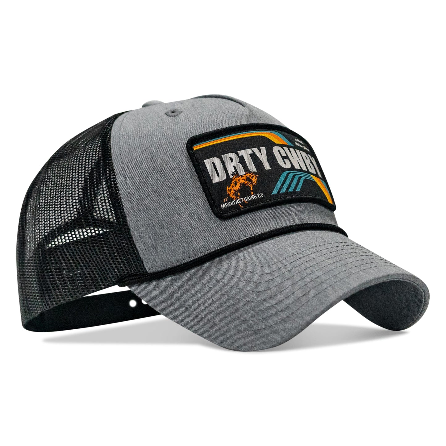 DRTYCWBY Vintage Bronco Patch Rope Snapback Hat