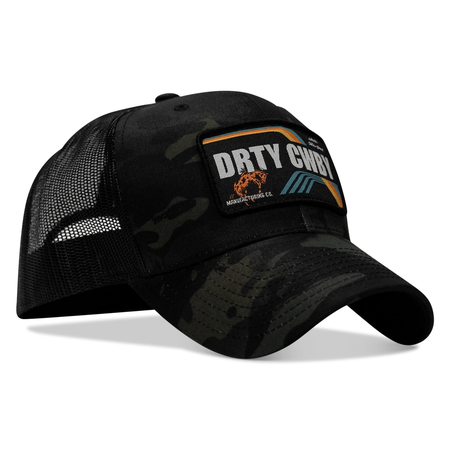 DRTYCWBY Vintage Bronco Patch Snapback Hat