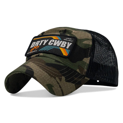Original Vintage Bronco Patch Tactical Ripstop Mesh Snapback Hat