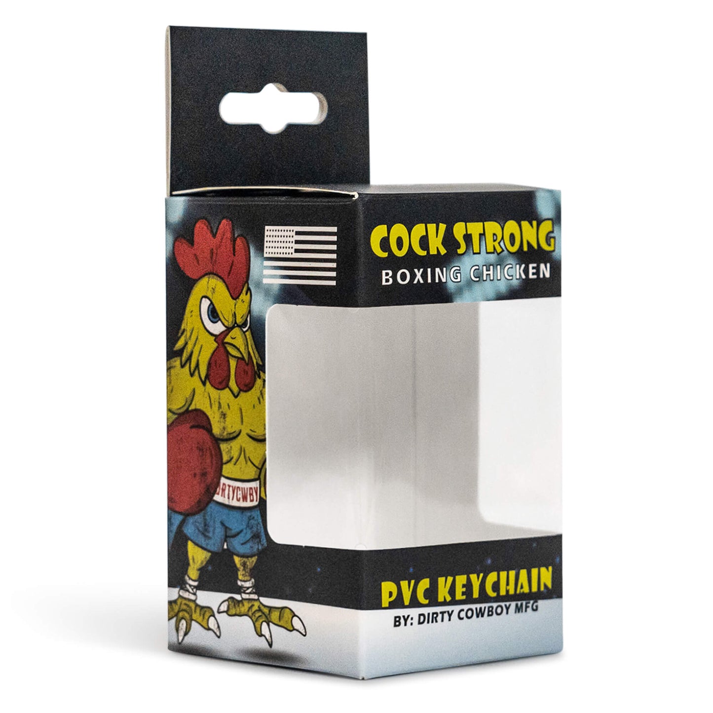 Drtycwby Boxing Chicken PVC Keychain