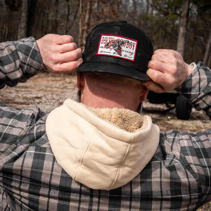 Flying Duck Dirty Cowboy Patch Flatbill Snapback