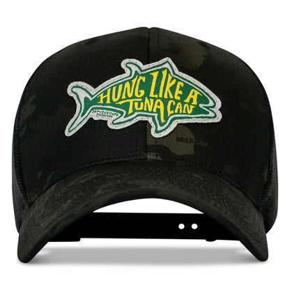 Hung Like A Tuna Can Patch Snapback Hat