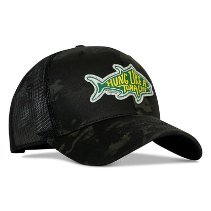 Hung Like A Tuna Can Patch Snapback Hat