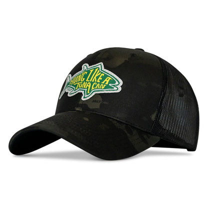 Hung Like A Tuna Can Patch Snapback Hat
