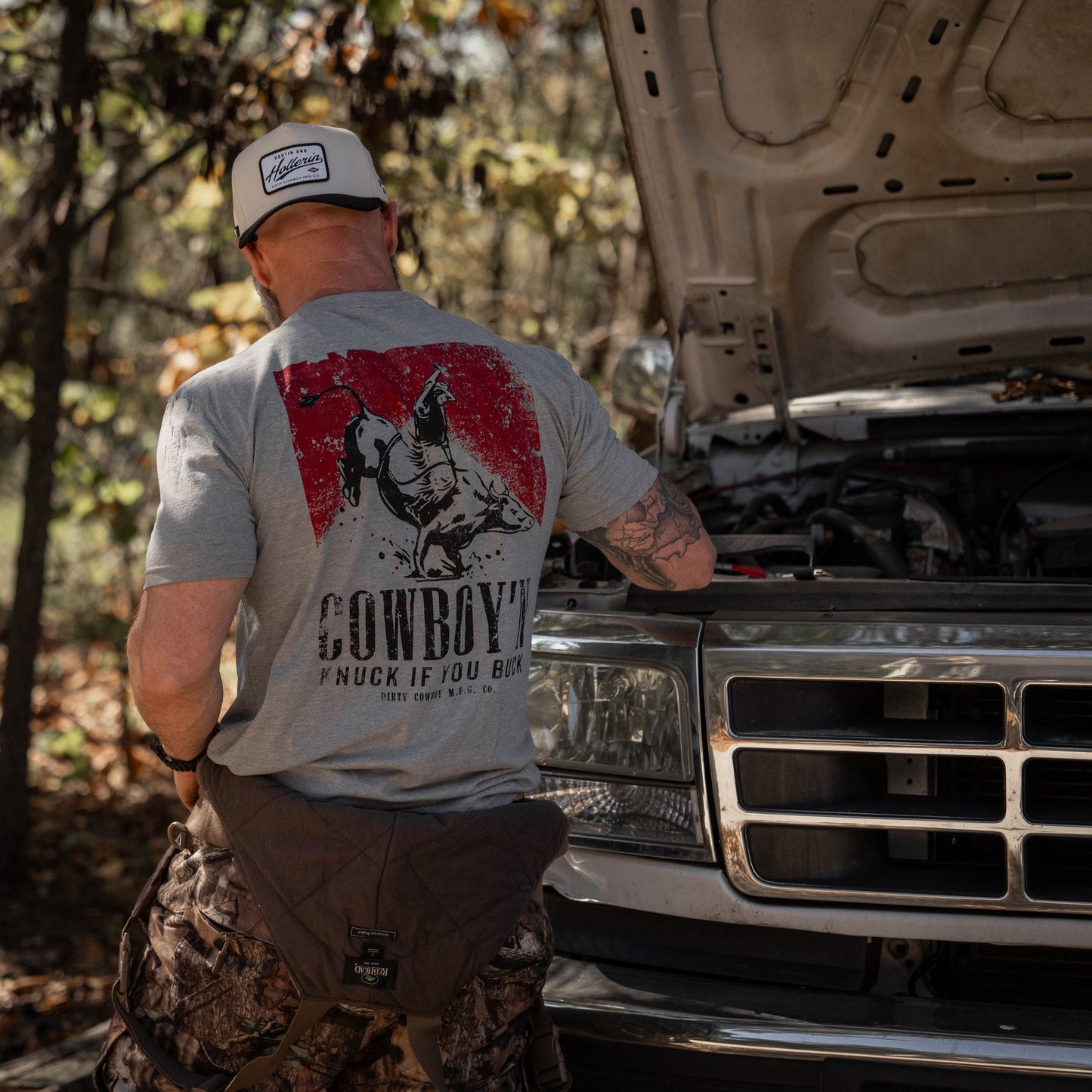 Hootin' & Hollerin' Patch Workhorse Snapback