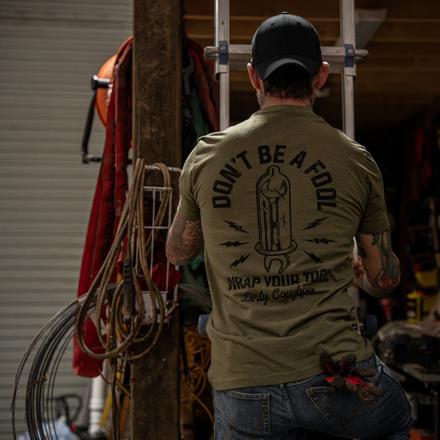 Don't Be a Fool. Wrap Your Tool Men's T-Shirt