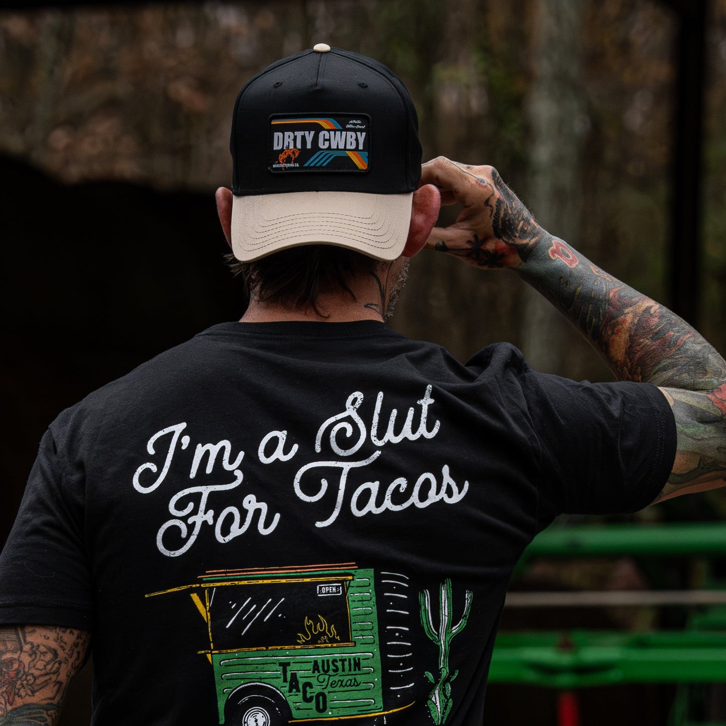 Drty Cwby Bronco | Support Blue Collar Patch Snapback