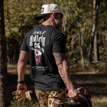 Hootin' And Hollern' Cowboy Skull Men's T-Shirt