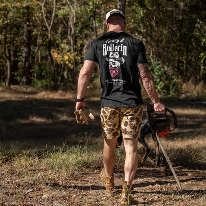 Hootin' And Hollern' Cowboy Skull Men's T-Shirt