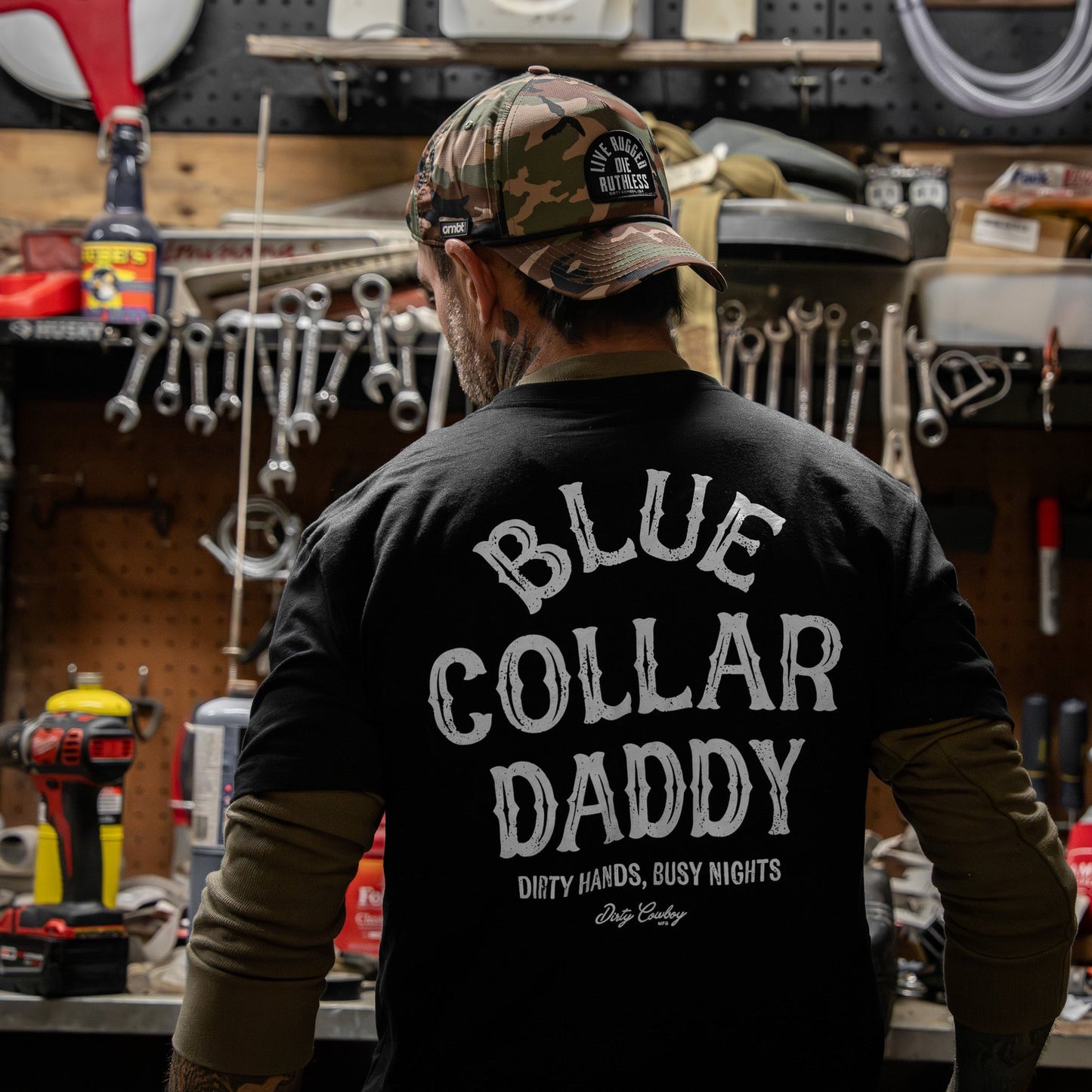 Blue Collar Daddy Men's T-Shirt
