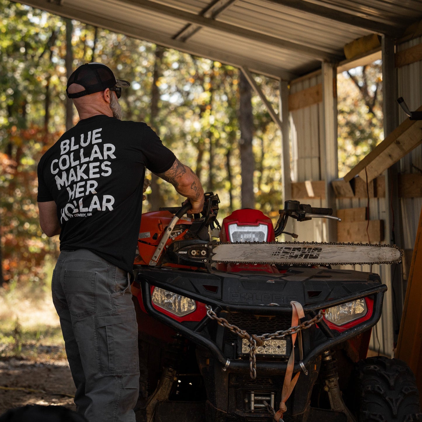 Blue Collar Makes Her Hollar Men's T-Shirt