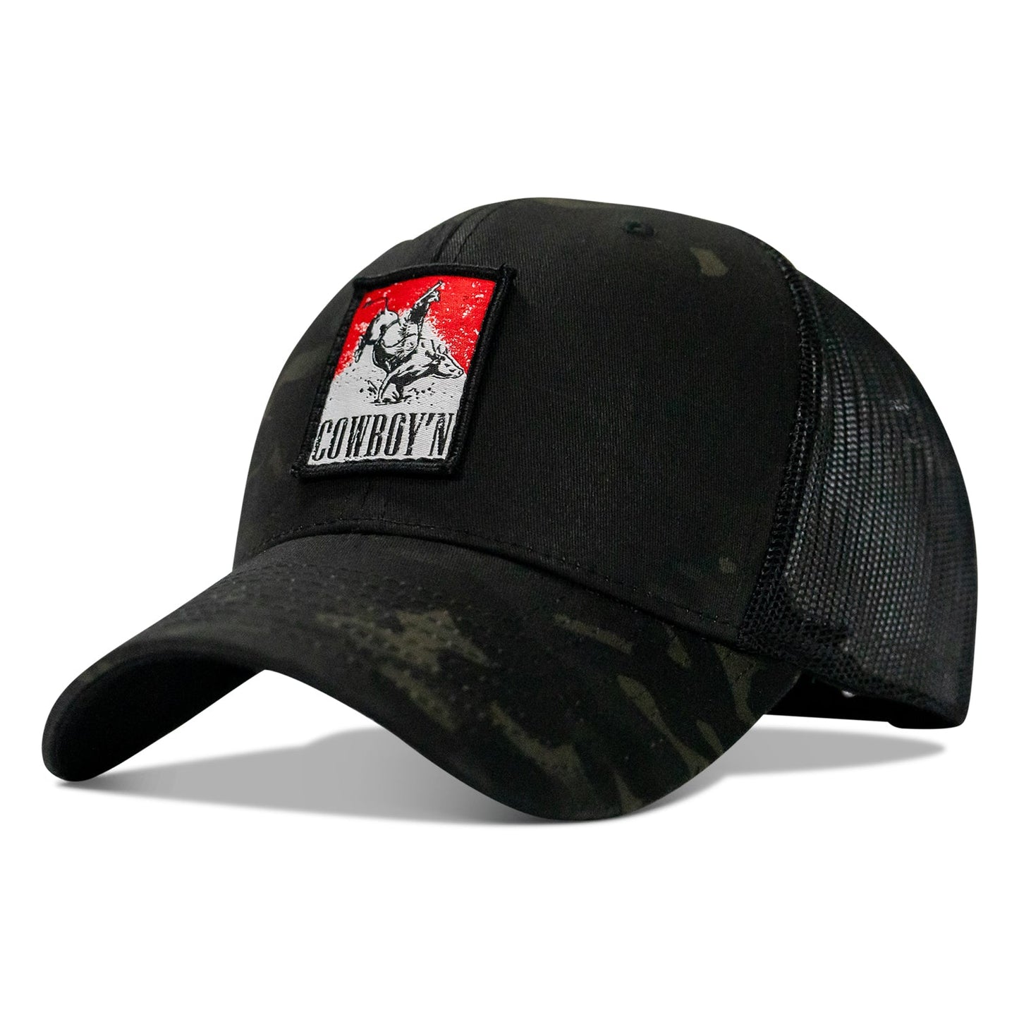 Cowboy'n Patch Mesh Snapback Hat