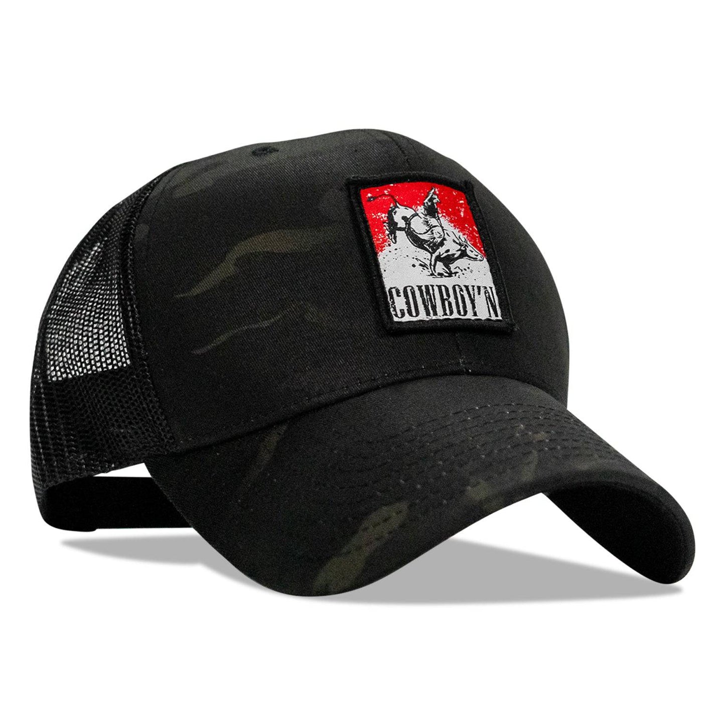 Cowboy'n Patch Mesh Snapback Hat