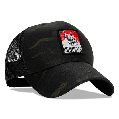 Cowboy'n Patch Mesh Snapback Hat