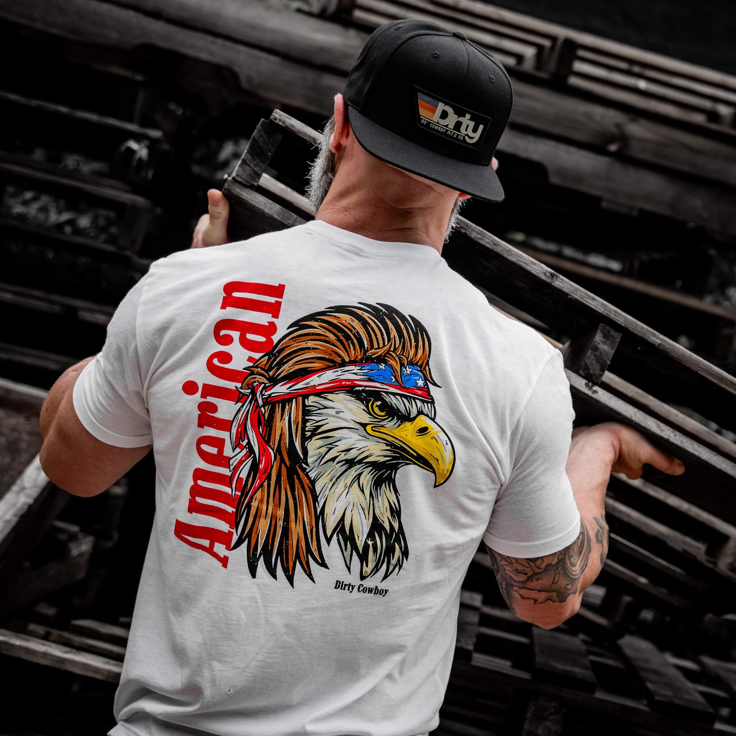 American Eagle Patriotic Men's T-Shirt