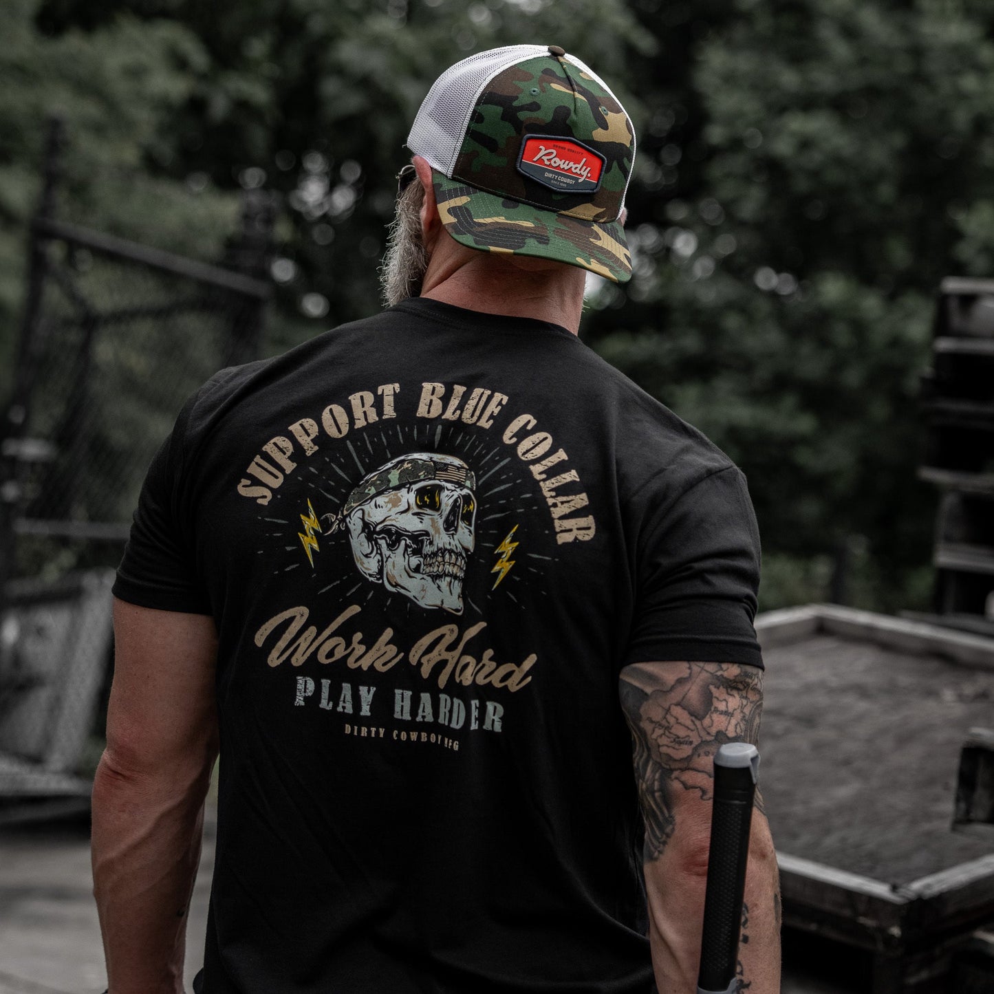 Rowdy. USA Dirty Cowboy Patch SnapBack