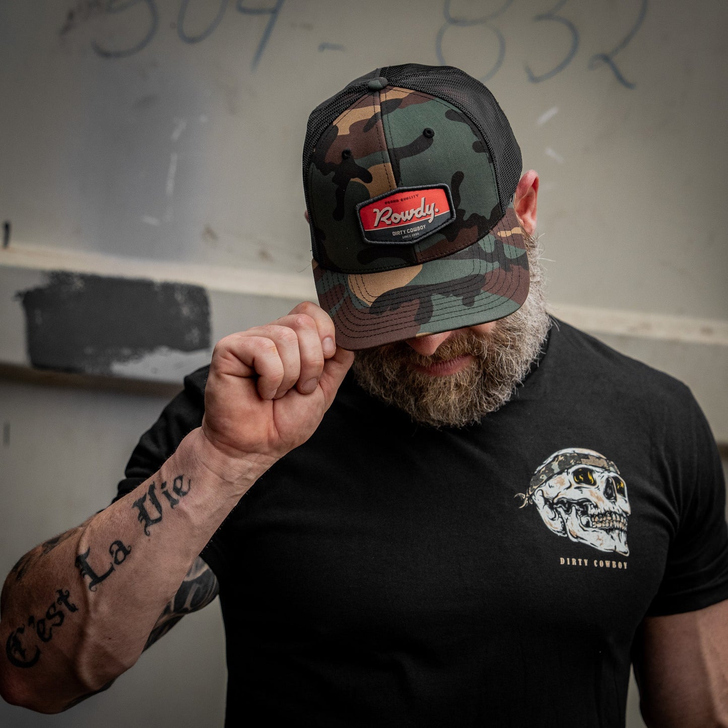 Rowdy. USA Dirty Cowboy Patch SnapBack