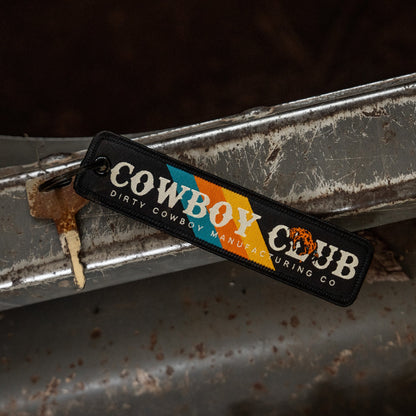 Cowboy Club Flight Tag Keychain