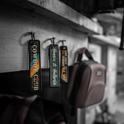 Cowboy Club Flight Tag Keychain