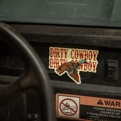 Flying Duck Dirty Cowboy Decal