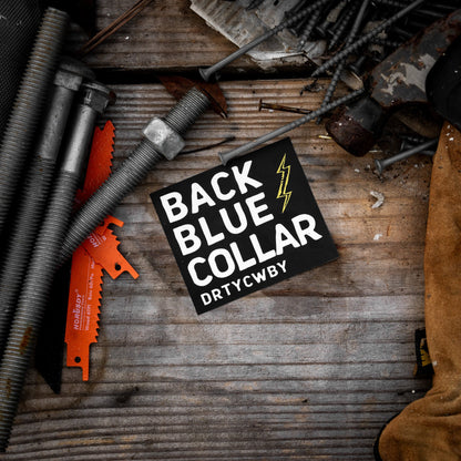 Back Blue Collar Decal