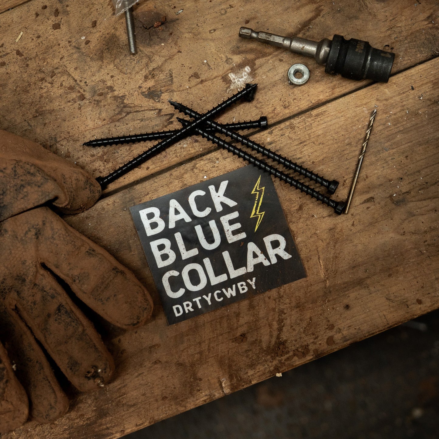 Back Blue Collar Decal