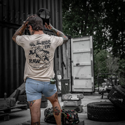 Ride 'Em Raw Saddles Are For Sissy's Men's T-Shirt