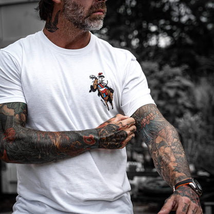 Ride 'Em Raw Saddles Are For Sissy's Men's T-Shirt