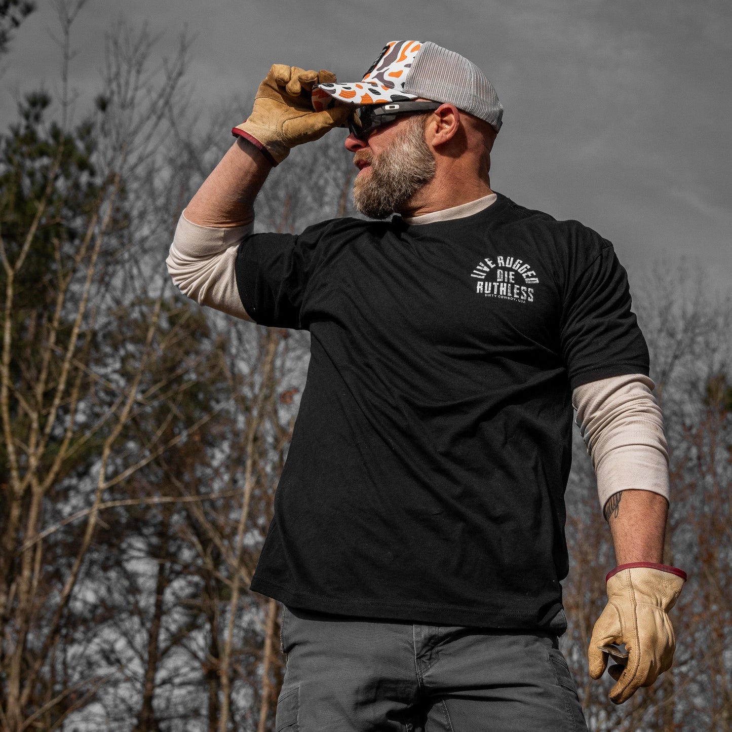 Live Rugged Die Ruthless Men's T-Shirt