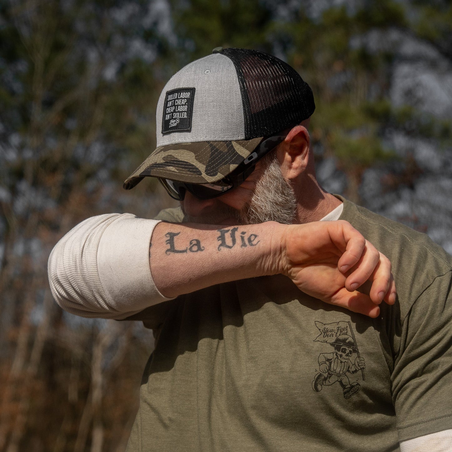 Skilled Labor Ain't Cheap Patch Snapback Hat