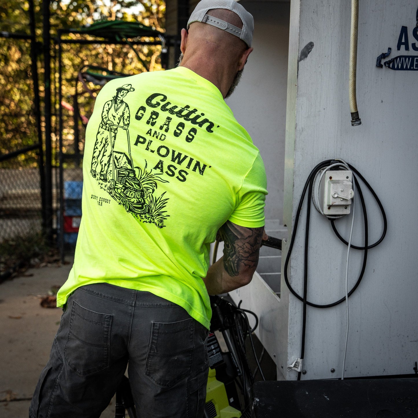 Cutting Grass & Plowin' Ass Men's T-Shirt