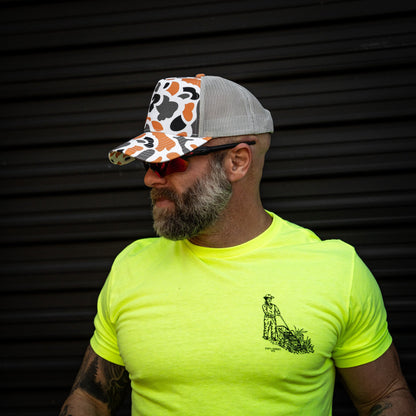 Authentic Five Panel Mesh Snapback Hat