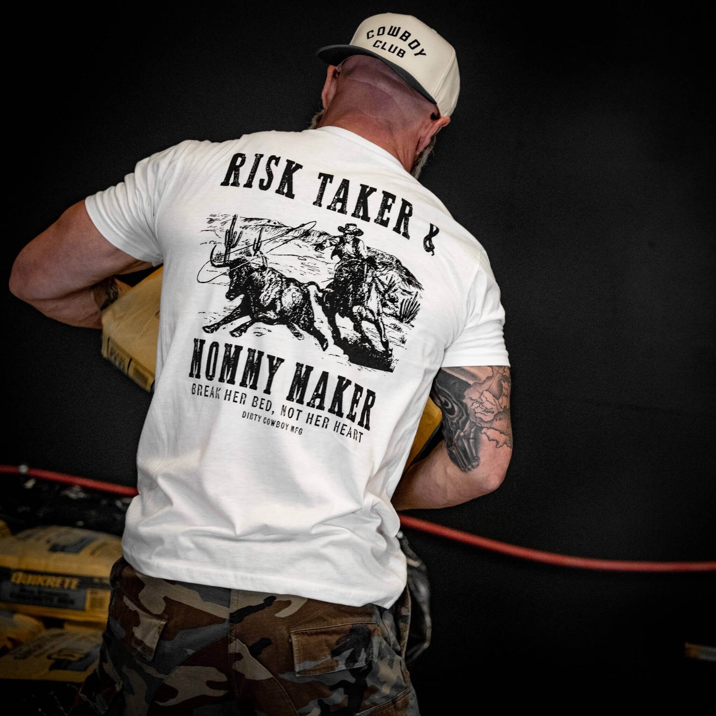 Risk Taker & Mommy Maker Men's T-Shirt