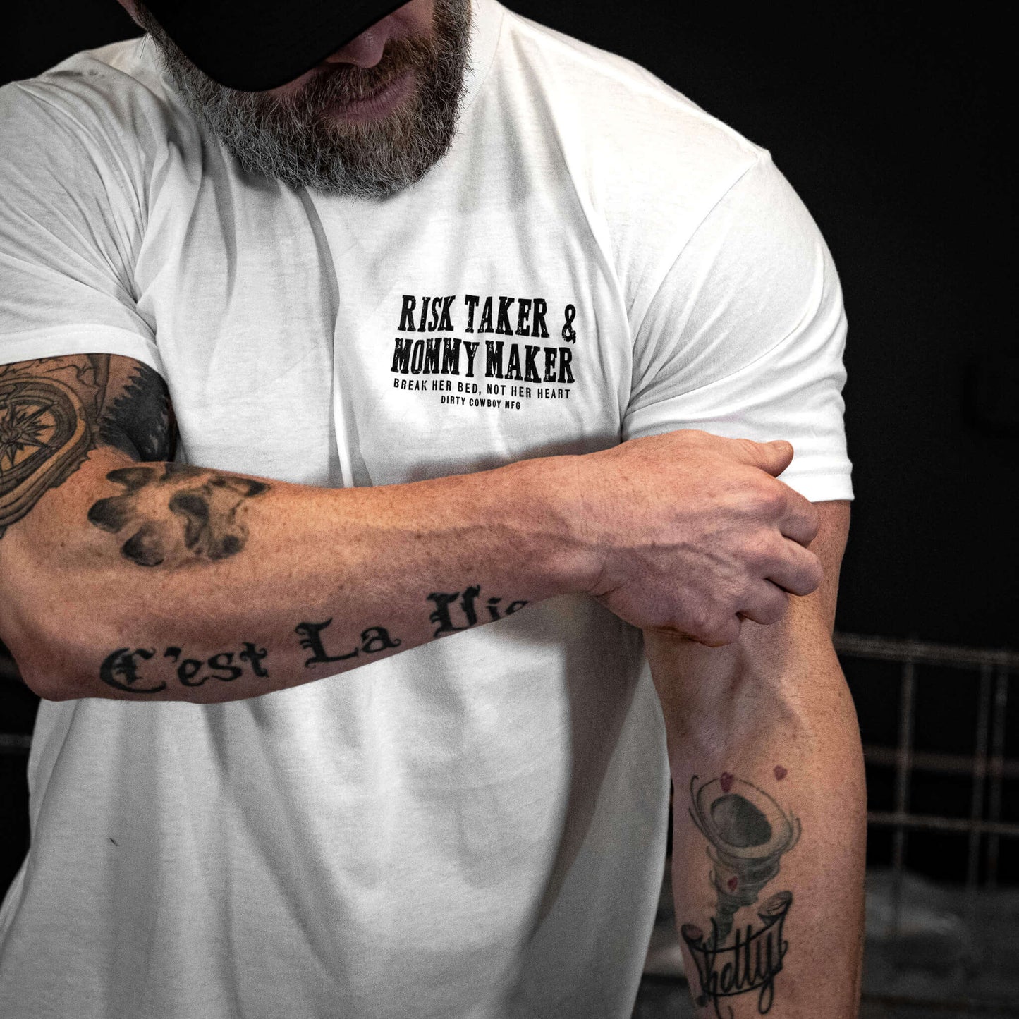 Risk Taker & Mommy Maker Men's T-Shirt