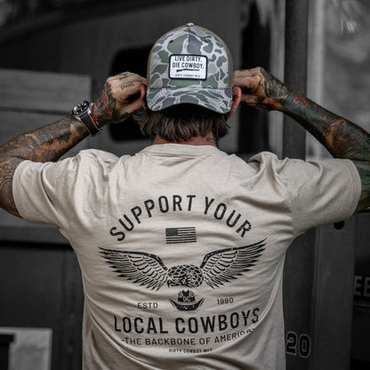 Live Dirty. Die Cowboy. SnapBack Hat